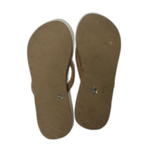 FLOJOS Sandals Women's Size 6.5 Brown Braided Flip Flop Thong - Picture 2 of 10